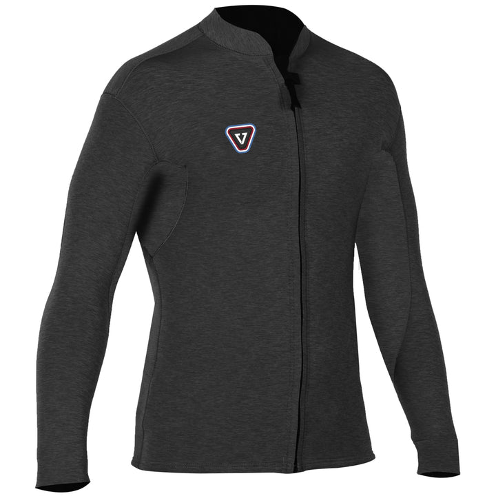 Vissla 2mm The Trip Front Zip Wetsuit Jacket Black Heather
