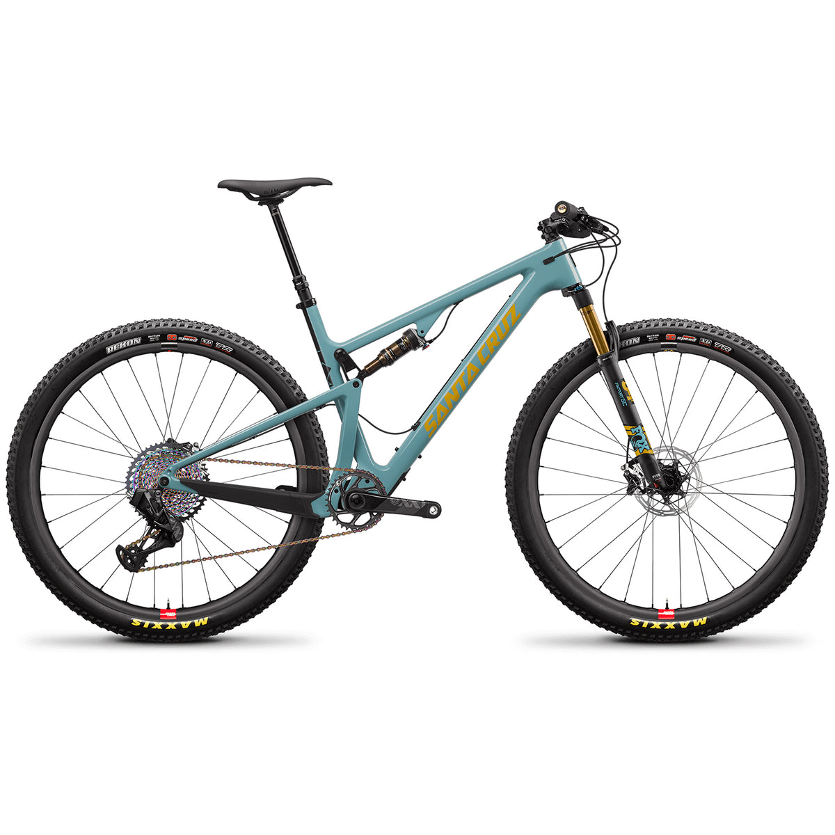 Santa Cruz Bicycles Blur CC XX1 AXS Trail Reserve Complete Mountain Bike 2020 Gloss Aqua