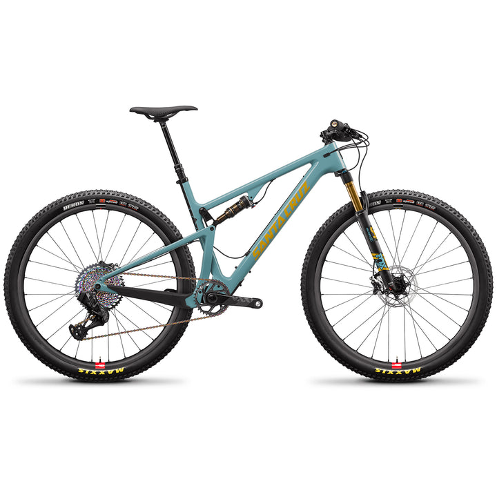 Santa Cruz Bicycles Blur CC XX1 AXS Trail Reserve Complete Mountain Bike 2020 Gloss Aqua