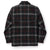 Filson Unlined Wool Cape Coat Black/Red/Gray Plaid