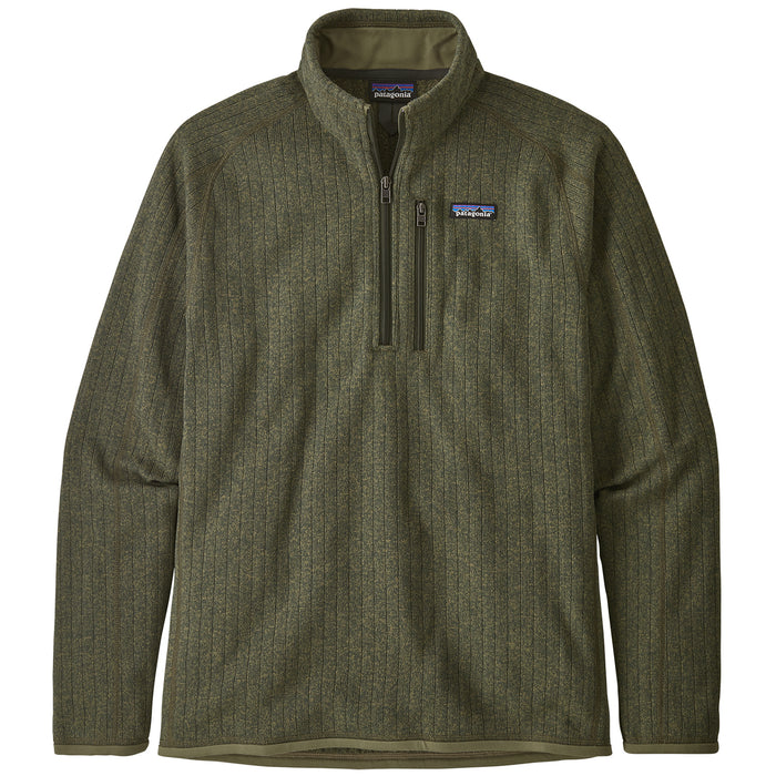 Patagonia Better Sweater® Rib Knit 1/4 Zip Fleece Industrial Green Rib Knit