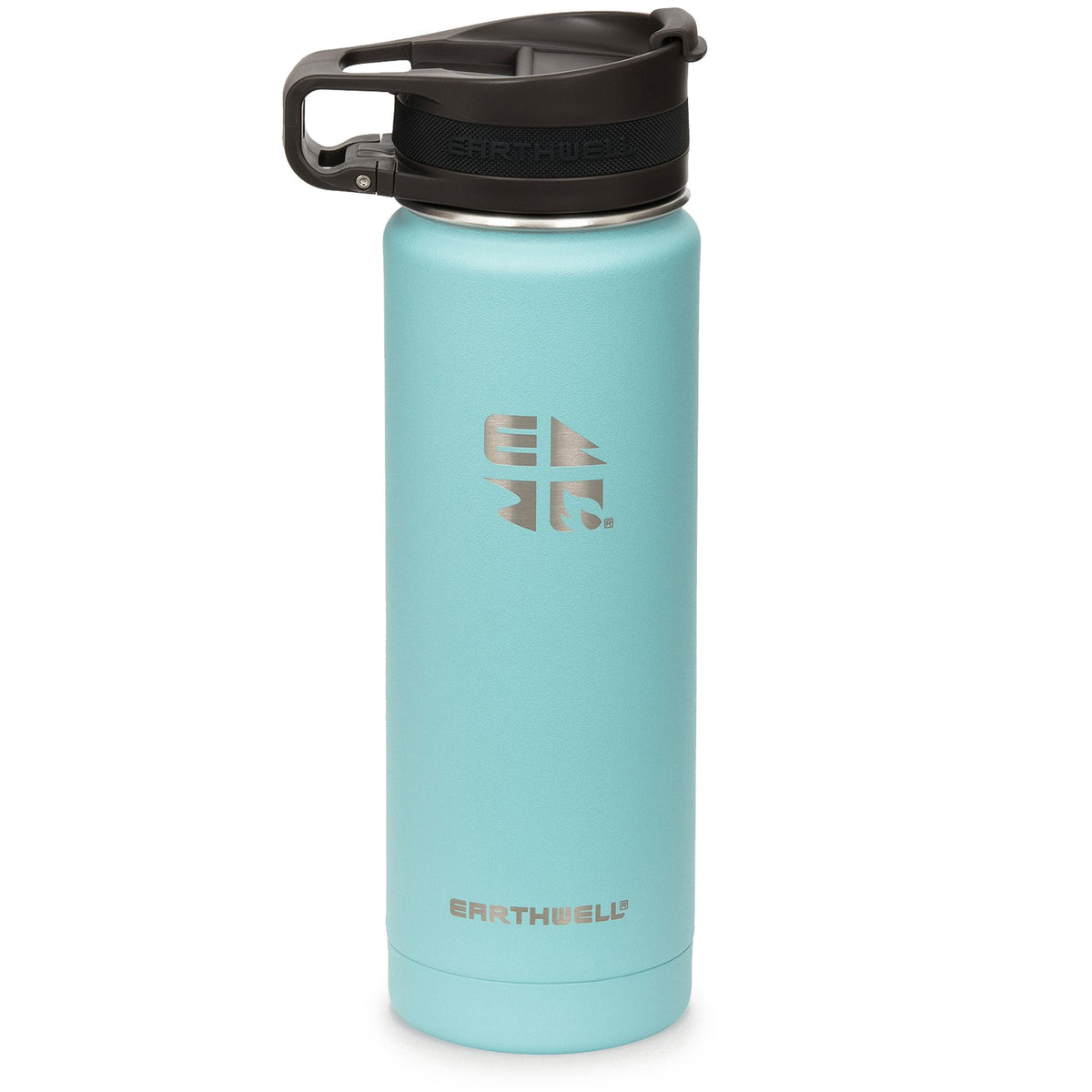 Earthwell 20oz Roaster™ Loop Bottle Aqua Blue