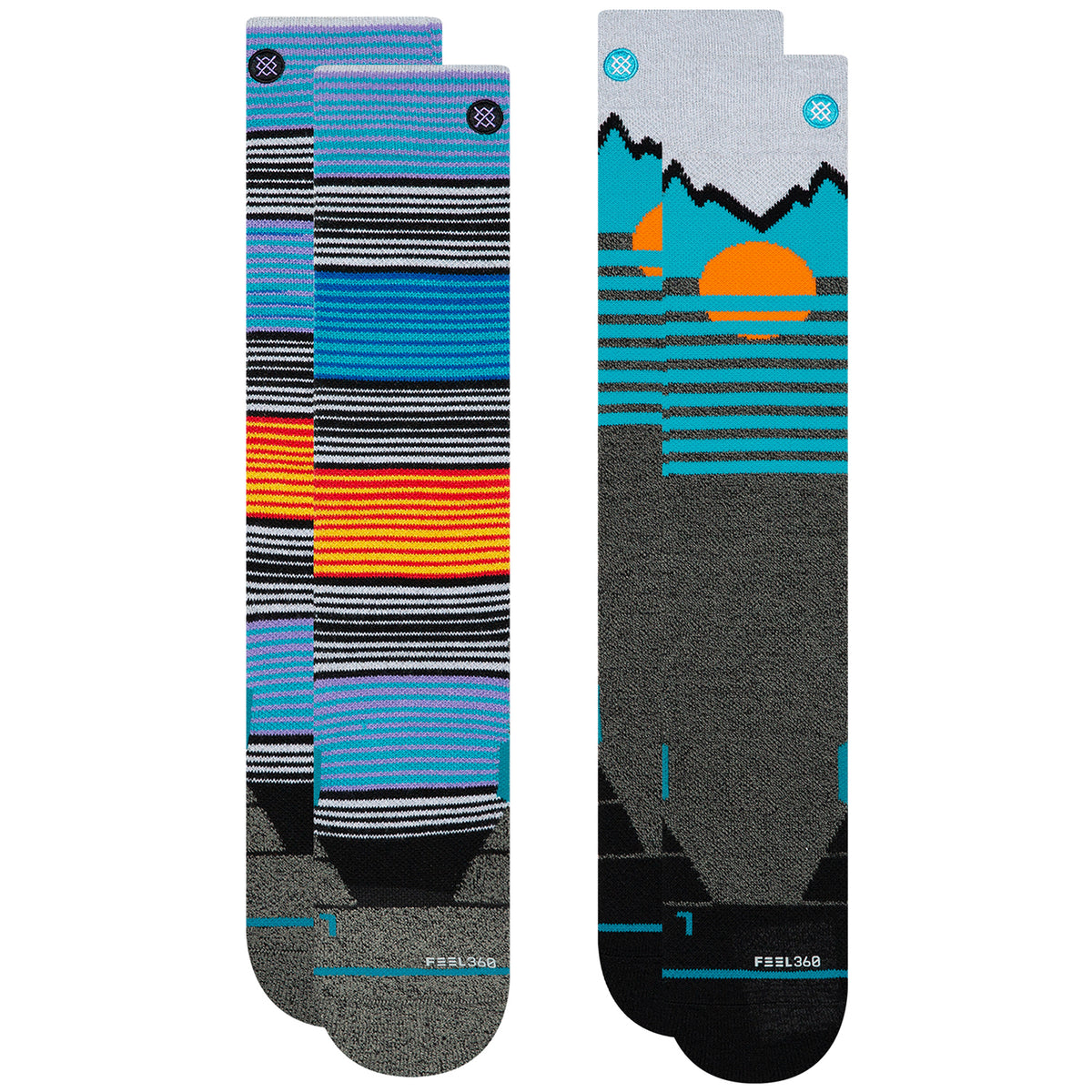 Stance Mountain 2-Pack Snow Socks Multi