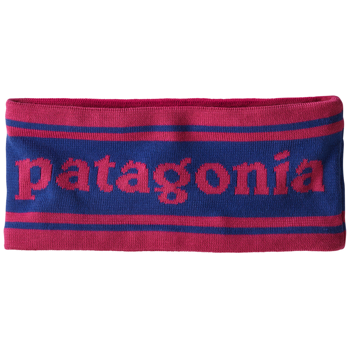 Patagonia Lined Knit Headband Park Stripe Band/Cobalt Blue