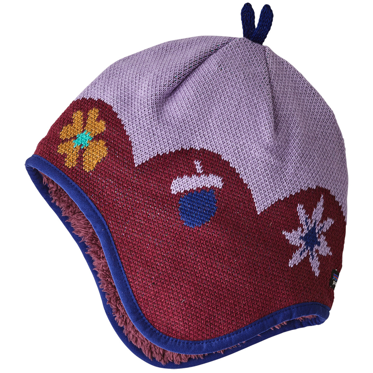 Patagonia Reversible Beanie - Toddlers' Katahdin Mandalas Knit/Light Balsamic