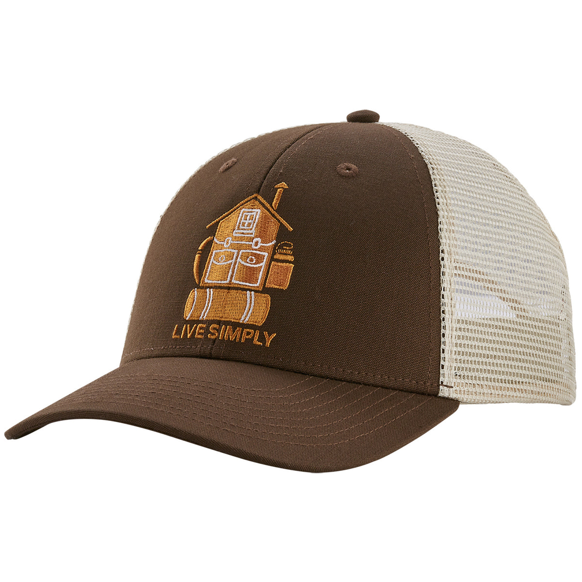 Patagonia Live Simply Home LoPro Trucker Hat Bristle Brown