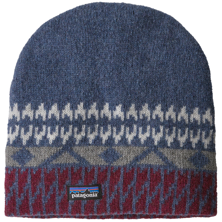Patagonia Backslide Beanie Folk Step/Dolomite Blue
