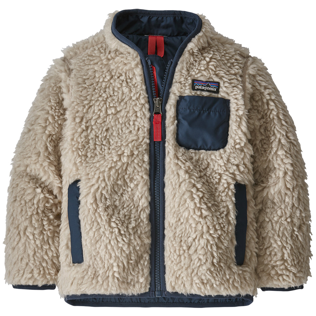 Patagonia Retro-X Jacket - Toddlers' Natural w/ New Navy