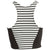 Amuse Society Laka Striped Cropped Neoprene Vest - Women's Black
