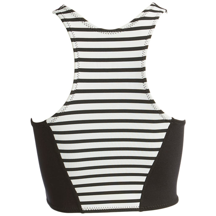 Amuse Society Laka Striped Cropped Neoprene Vest - Women's Black