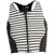 Amuse Society Laka Striped Cropped Neoprene Vest - Women's Black