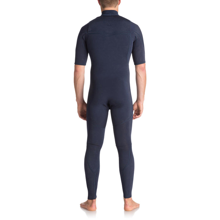 Quiksilver 2/2 Originals Monochrome Short Sleeve GBS Springsuit Navy