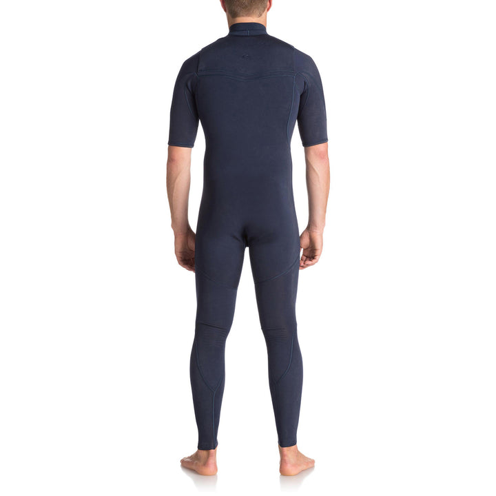 Quiksilver 2/2 Originals Monochrome Short Sleeve GBS Springsuit Navy