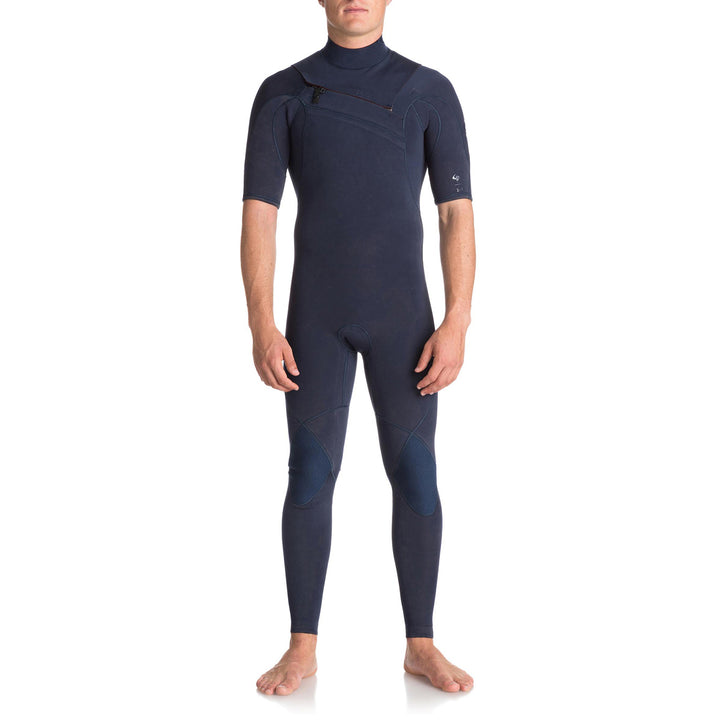 Quiksilver 2/2 Originals Monochrome Short Sleeve GBS Springsuit Navy