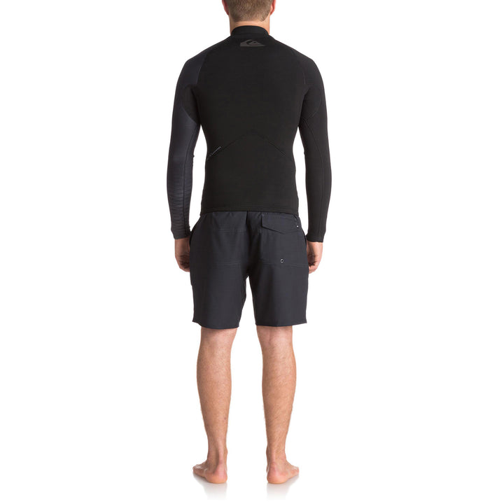 Quiksilver 2mm Highline+ Long Sleeve GBS Wetsuit Top Black/ Jet Black