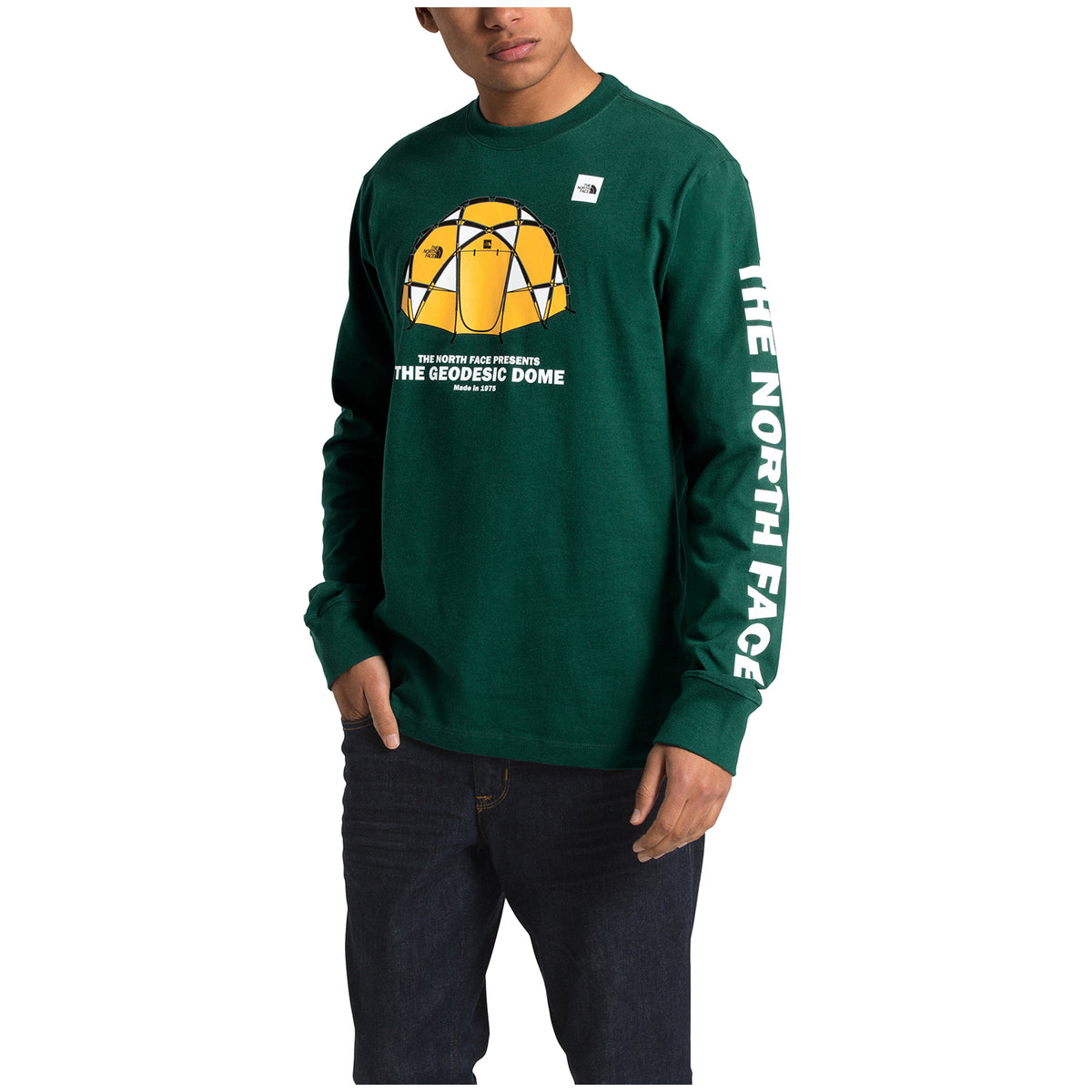 The North Face Long-Sleeve From The Beginning Heavyweight T-Shirt Night Green