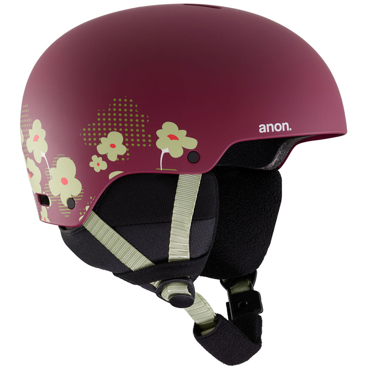 Anon Rime 3 Helmet - Kids' Flower Maroon