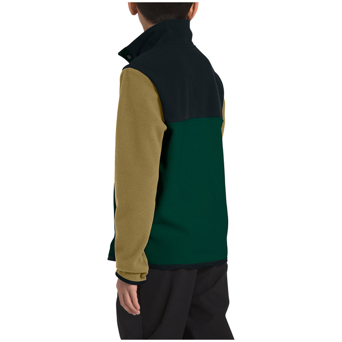 The North Face Glacier 1/4 Snap Pullover - Boys' Night Green