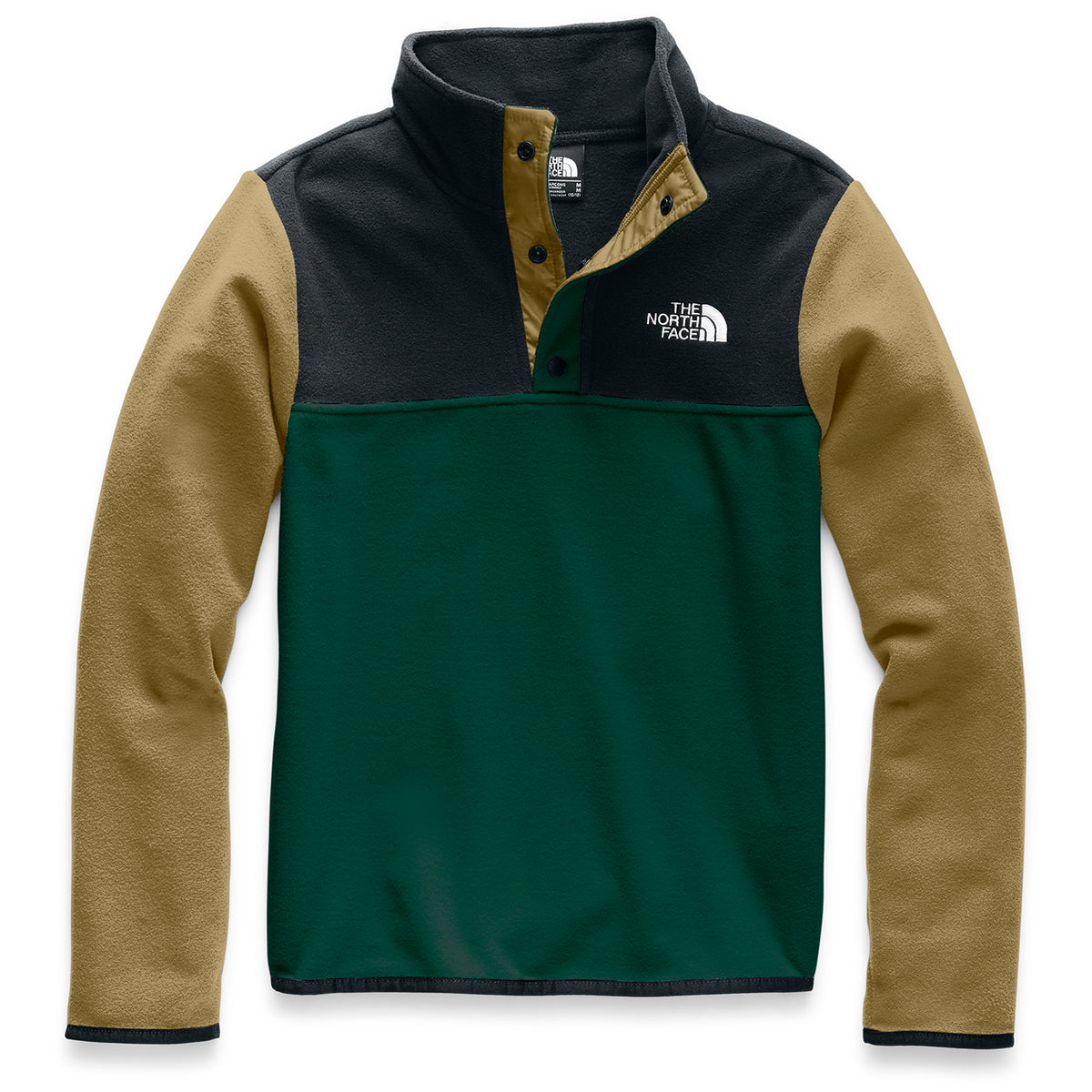 The North Face Glacier 1/4 Snap Pullover - Boys' Night Green