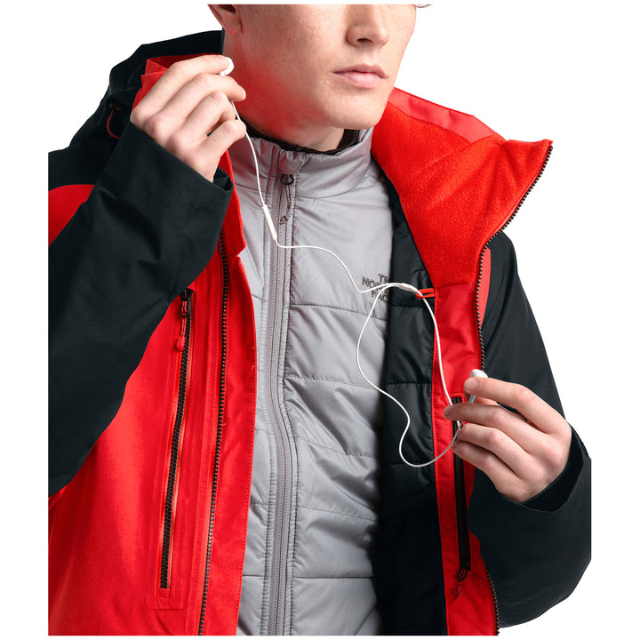 The North Face Powder Guide Jacket Fiery Red/TNF Black