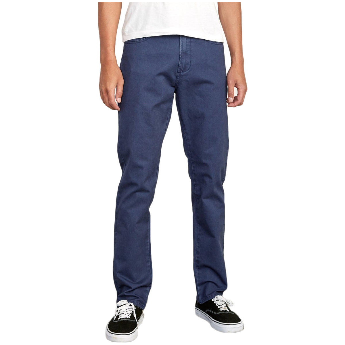 RVCA Daggers Slim-Straight Twill Pants Moody Blue