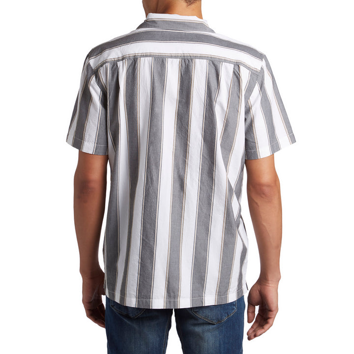 Dark Seas Rosarito Short-Sleeve Shirt Gunmetal/White