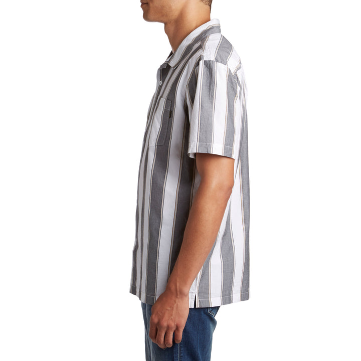 Dark Seas Rosarito Short-Sleeve Shirt Gunmetal/White