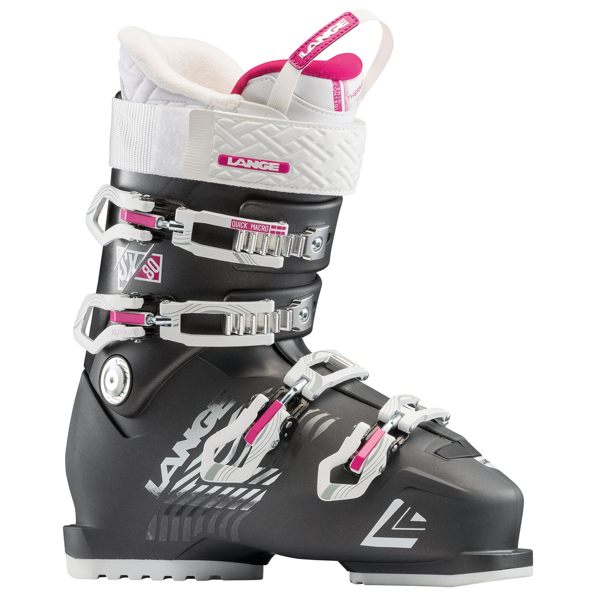 Lange SX 80 W Ski Boots - Women's 2019 Anthracite/Magenta