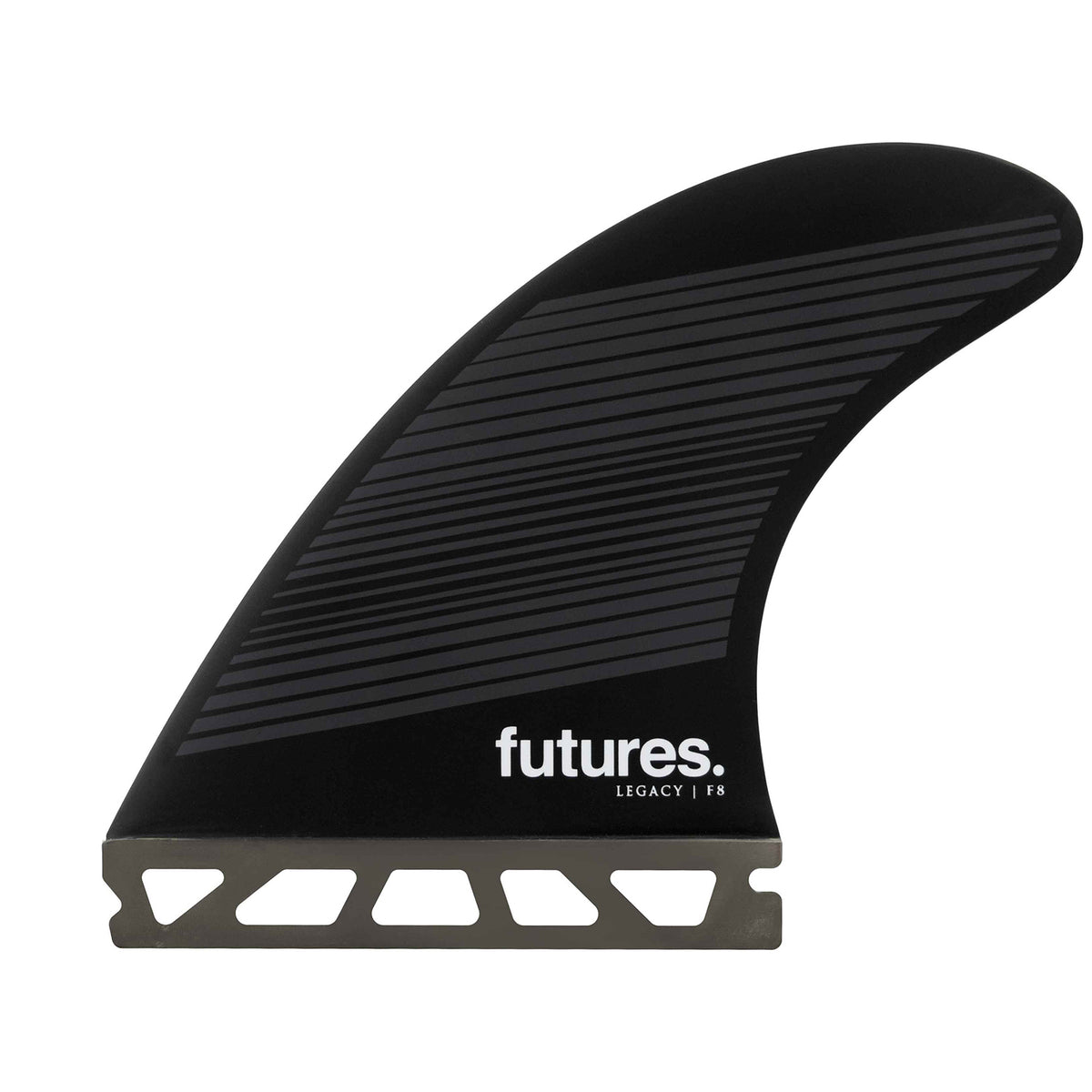 Futures Legacy F8 Large Tri Fin Set Gray/Black