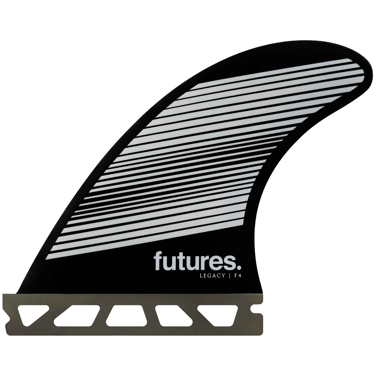 Futures Legacy F4 Small Tri Fin Set Gray/Black