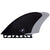Futures K2 Keel Twin Fin Set Black/Grey