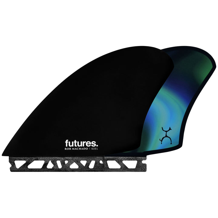 Futures Machado Keel Twin Fin Set Black/Swirl