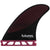 Futures Legacy P6 Medium Tri Fin Set Burgundy/Black