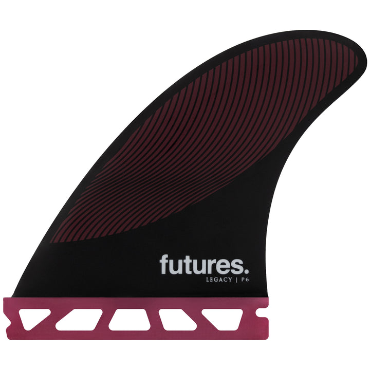 Futures Legacy P6 Medium Tri Fin Set Burgundy/Black