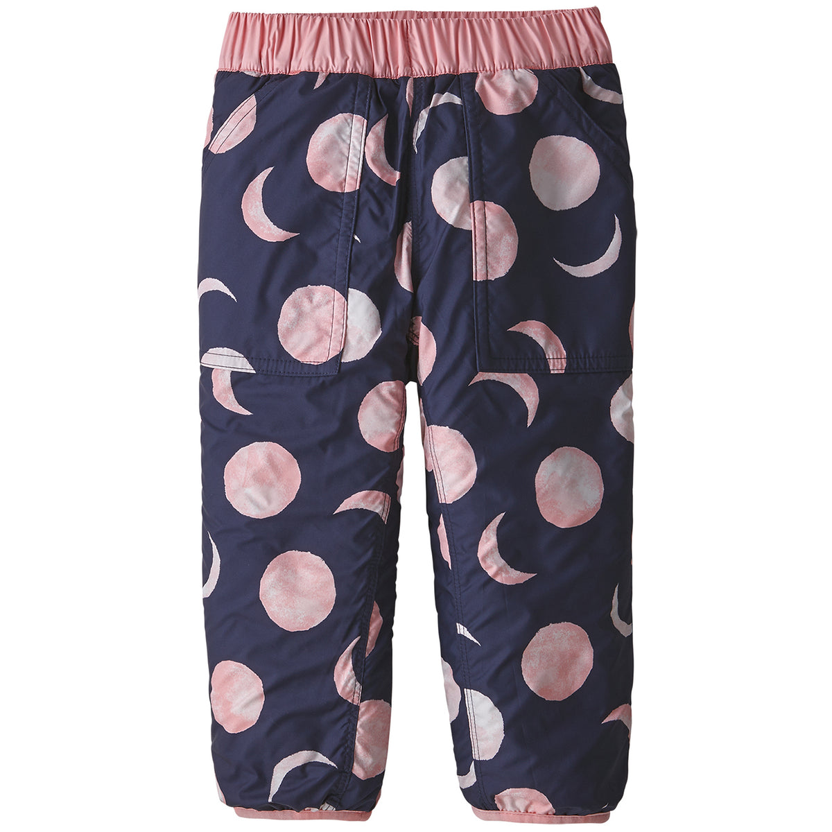 Patagonia Reversible Tribbles Pants - Toddlers' Many Moons: Rosebud Pink