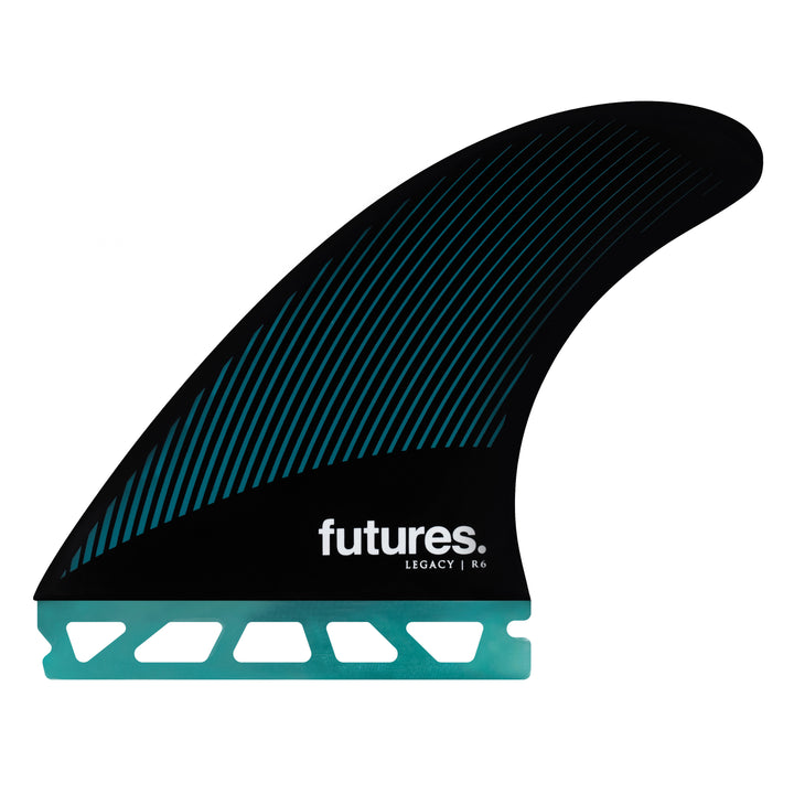 Futures Legacy R6 Medium Tri Fin Set Teal/Black