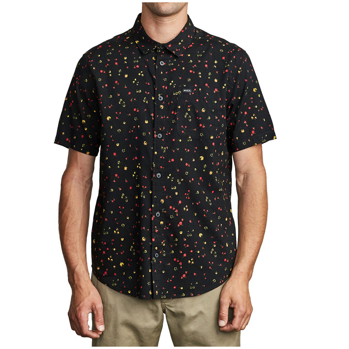 RVCA Calico Short-Sleeve Shirt Black