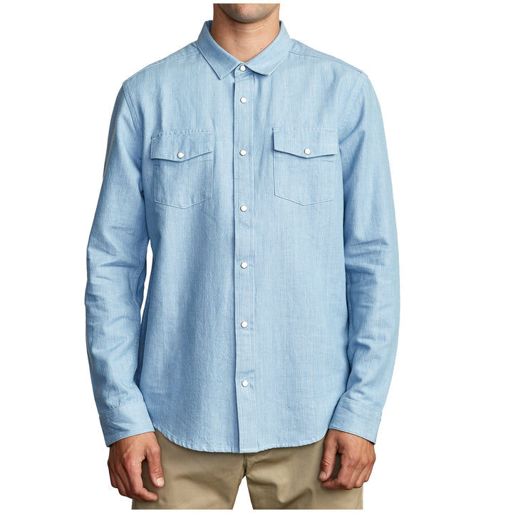 RVCA Nakama II Long-Sleeve Shirt Denim