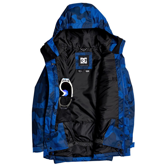 DC Servo Jacket - Boys' Monaco Blue Yth Pill Camo