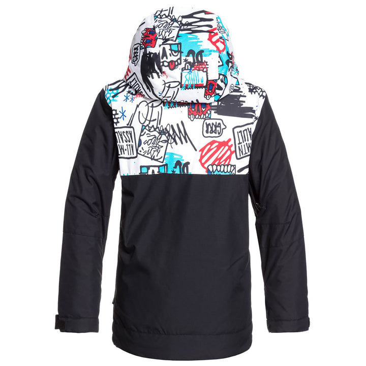 DC Defy Jacket - Boys' White Yth Mini Ply Print