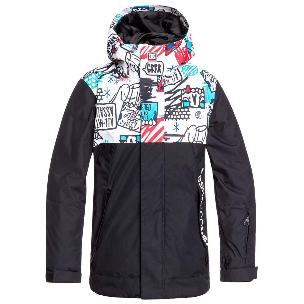 DC Defy Jacket - Boys' White Yth Mini Ply Print
