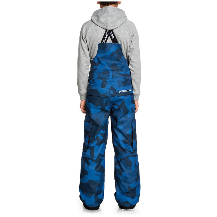 DC Banshee Bibs - Boys' Monaco Blue Yth Pill Camo