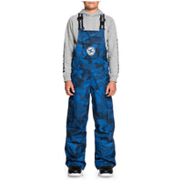 DC Banshee Bibs - Boys' Monaco Blue Yth Pill Camo::Monaco Blue Yth Pill Camo
