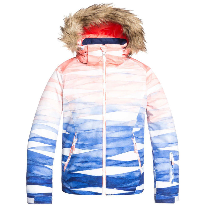 Roxy American Pie SE Jacket - Girls' Mid Denim Yumi Yamada Print