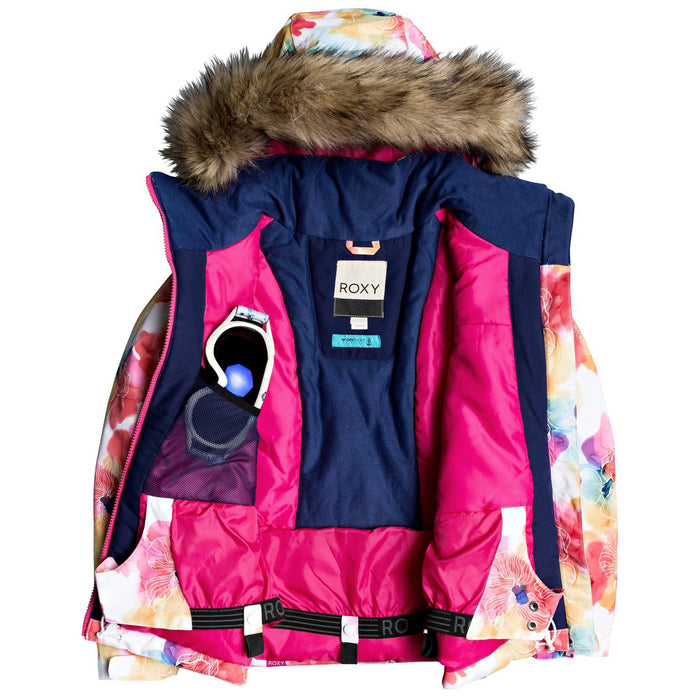 Roxy American Pie Jacket - Girls' Bright White Sunshine Flowers