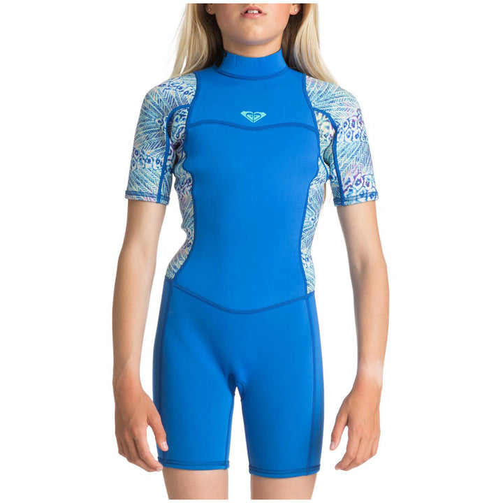Roxy 2/2 Syncro Back Zip Short Sleeve Springsuit - Girls' Sea Blue II
