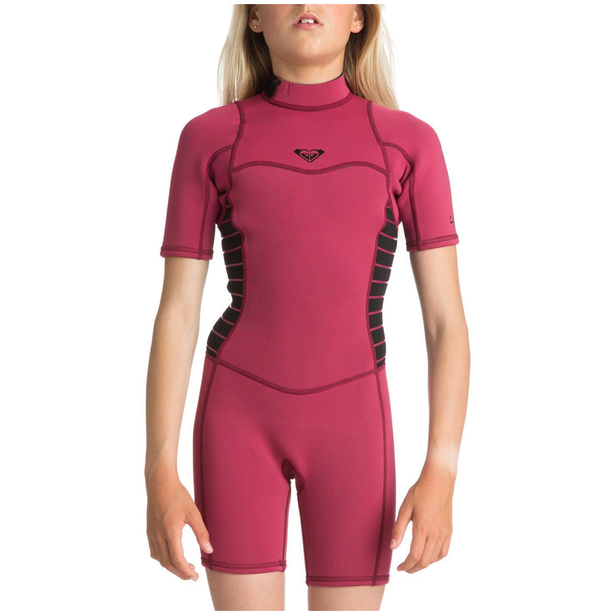 Roxy 2/2 Syncro Back Zip Short Sleeve Springsuit - Girls' Sangria