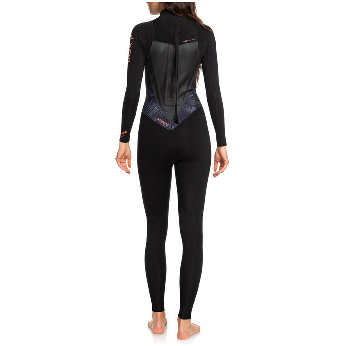 Roxy 3/2 Syncro Back Zip GBS Wetsuit - Women's Black/ Gun Metal