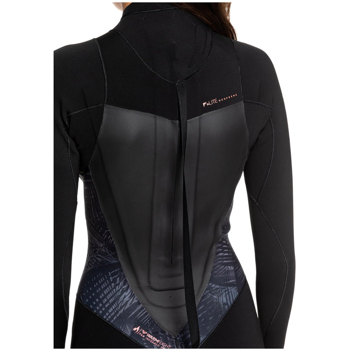 Roxy 3/2 Syncro Back Zip GBS Wetsuit - Women's Black/ Gun Metal