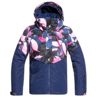 Roxy Frozen Flow Jacket - Girls' Medieval Blue Plumes::Medieval Blue Plumes